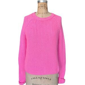 Calypso St. Barth Pink Chunky Wool Sweater Size M